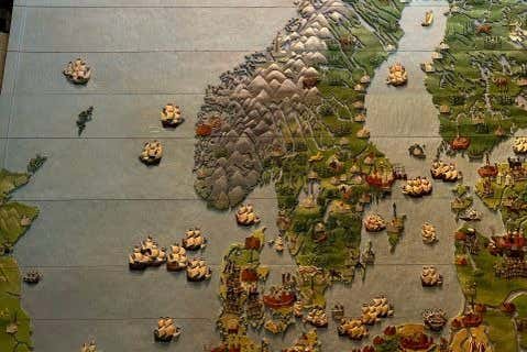A map of Scandinavia