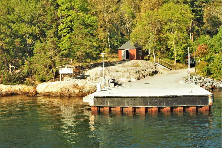 Muelle de la isla Grinda