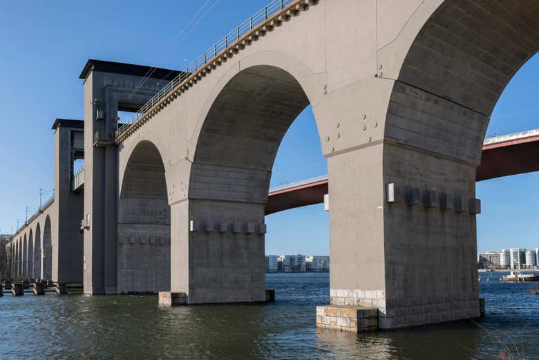 Uno de los puentes de Hornstull