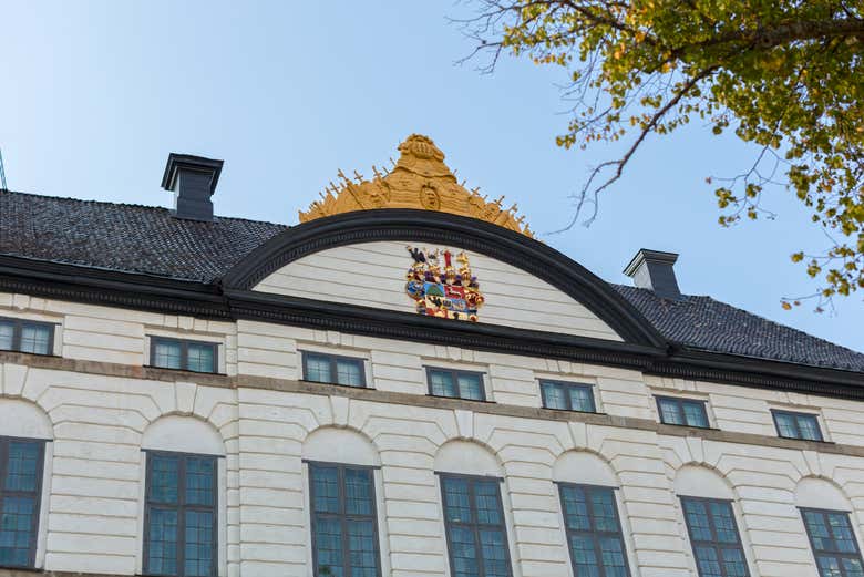 Detalles de la fachada del castillo de Skokloster