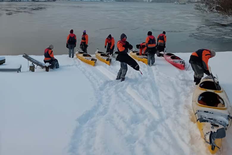 Stay warm and dry in your dry suit!