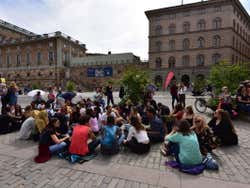 Manifestação contra o câmbio climático