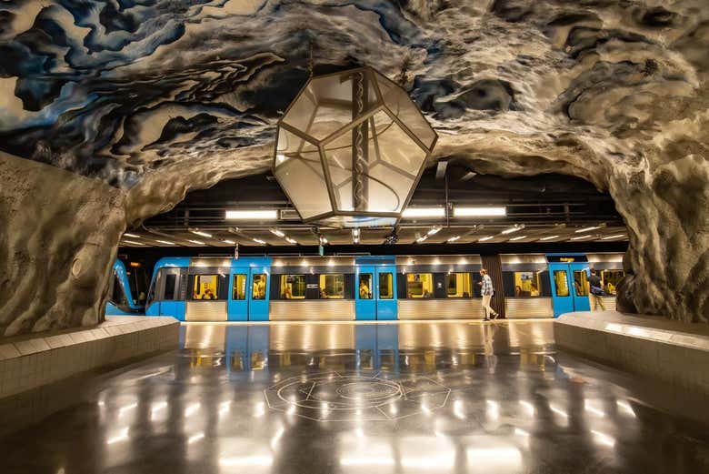 Kungsträdgården es conocida por su vibrante decoración