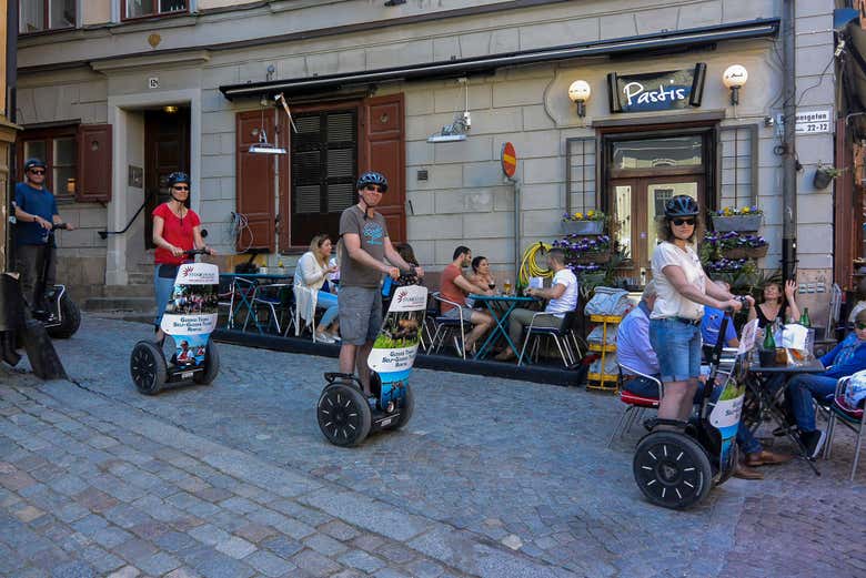Desfrutando da visita de segway