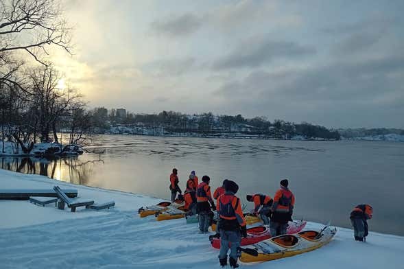 Balade en kayak sur le lac Mälaren