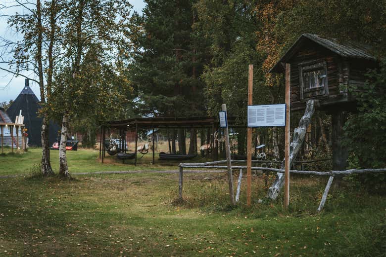 La pintoresca aldea de Jukkasjärvi