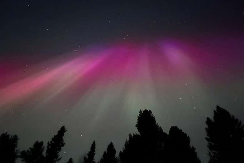 Le ciel de la Laponie suédoise illuminé