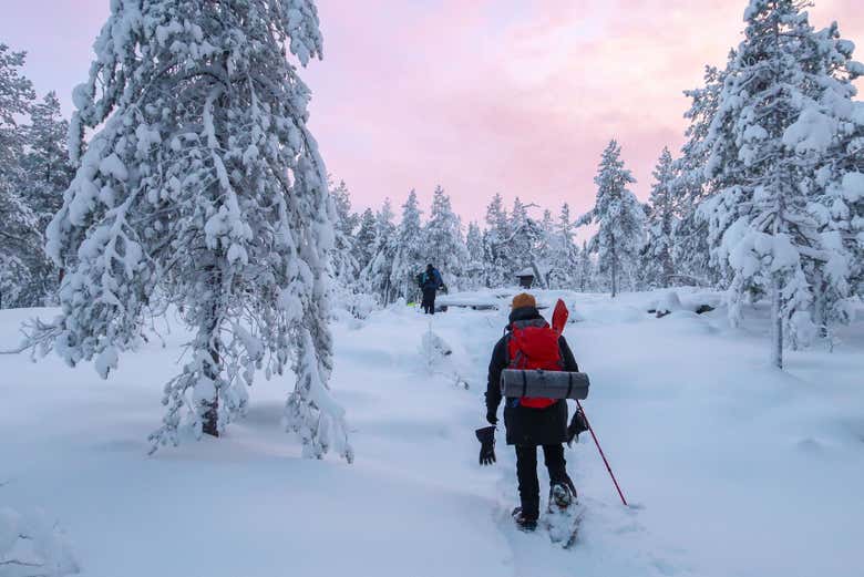 Atravesando un paisaje digno de postal