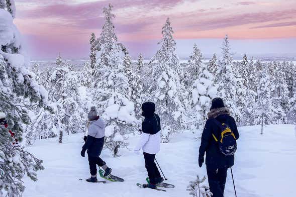 Paseo con raquetas de nieve por Luleå