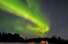 Tour de la aurora boreal por Luleå