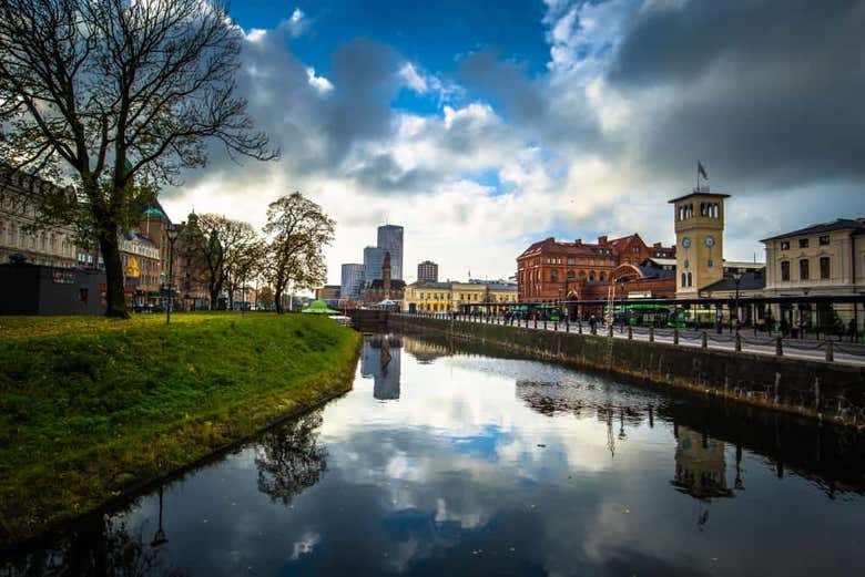 Vista del canal de Malmö