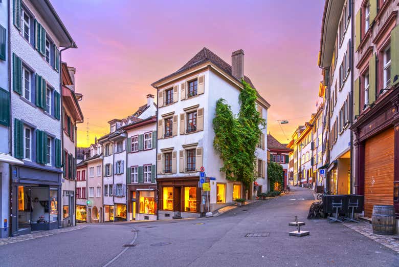 Hermosas y clásicas casas en Basilea