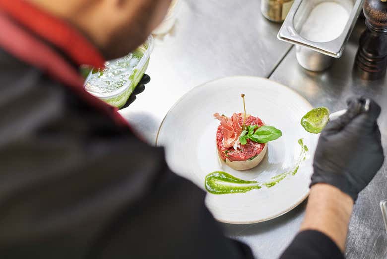 Um dos restaurantes da rota é especializado em tartares