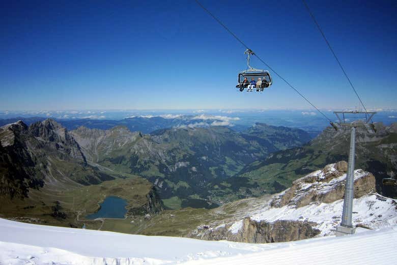 El paisaje durante verano