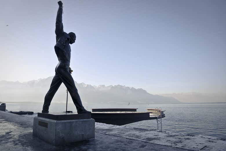 Statue de Freddie Mercury à Montreux