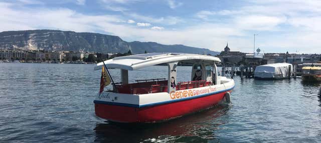 Paseo en barco solar por el lago Lemán