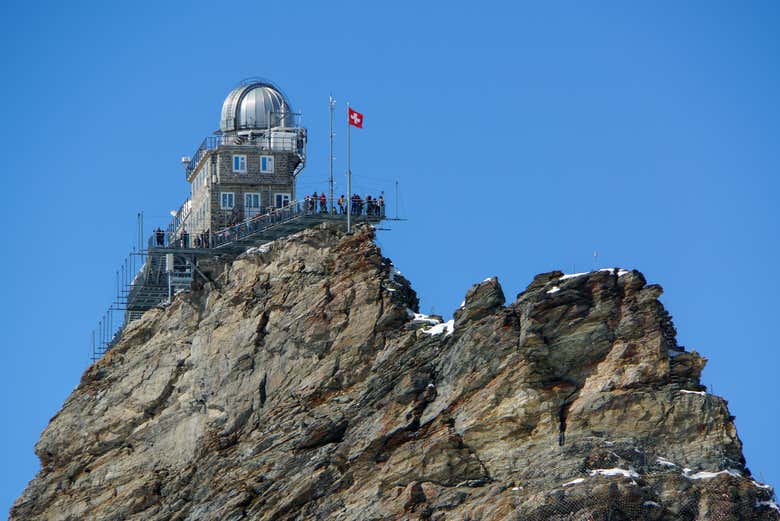 Visitando el mirador Sphinx de Jungfraujoch