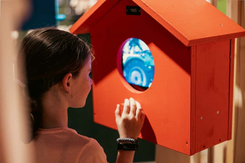 Veréis numerosos juguetes de madera