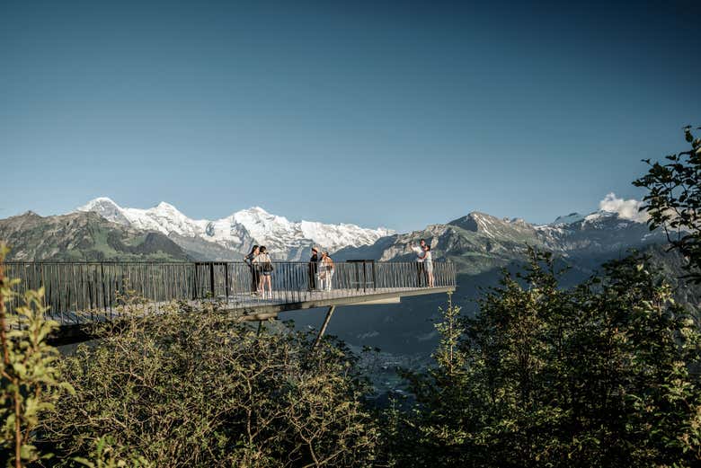 Disfrutando de las vistas desde Harder Kulm