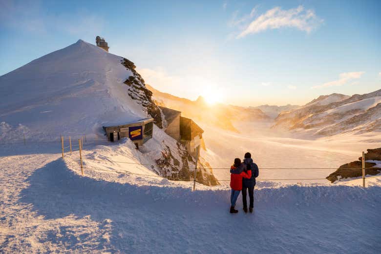 Cumbres nevadas de Jungfraujoch