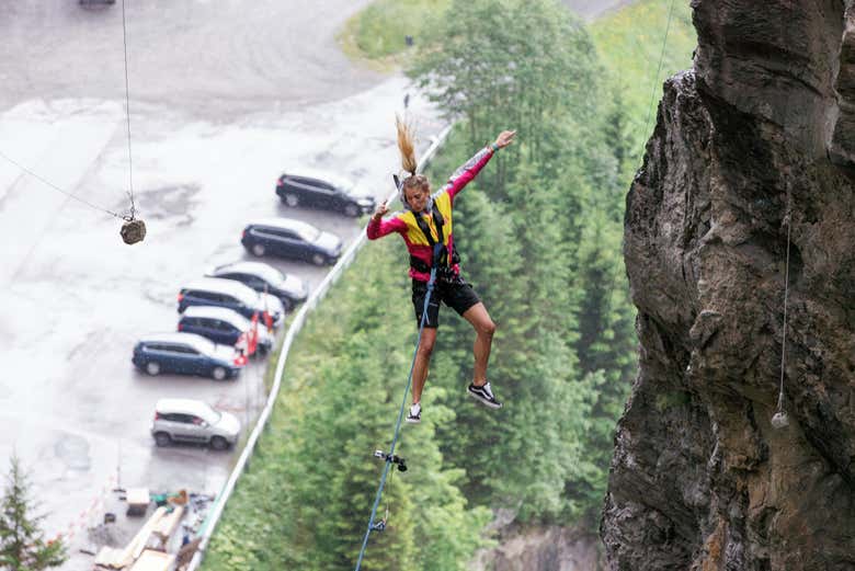 El salto desde el cañón es toda una experiencia