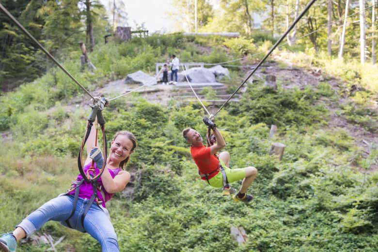Tirolesas do Adventure Park
