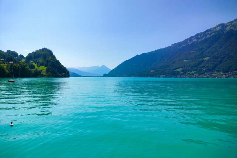 La vista al lago Thun