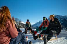 Paseo en trineo por los Alpes berneses
