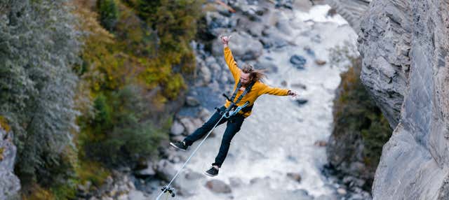 Puenting en el Glacier Canyon