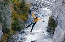Puenting en el Glacier Canyon