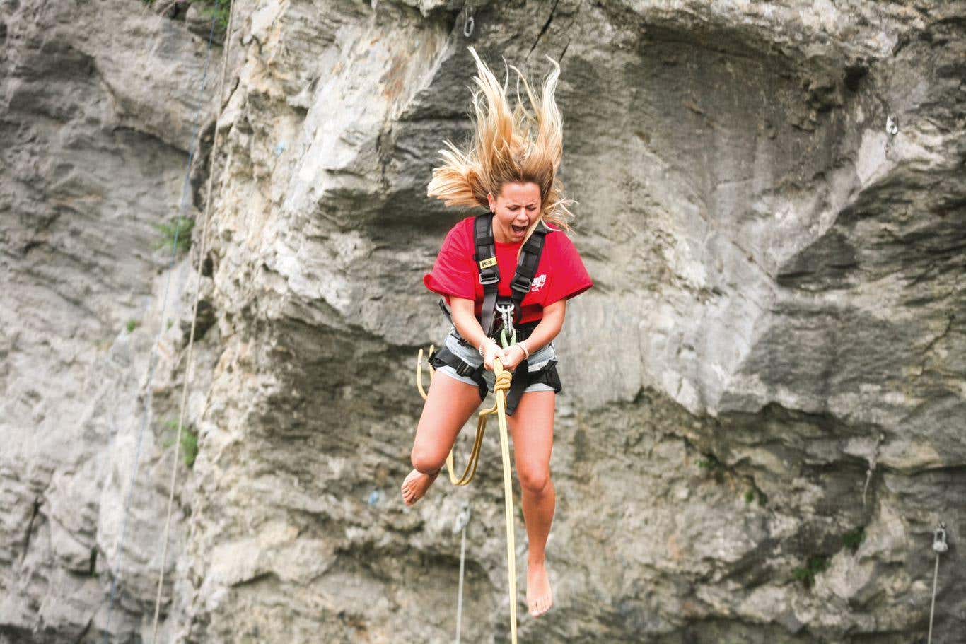 Puenting en el Glacier Canyon