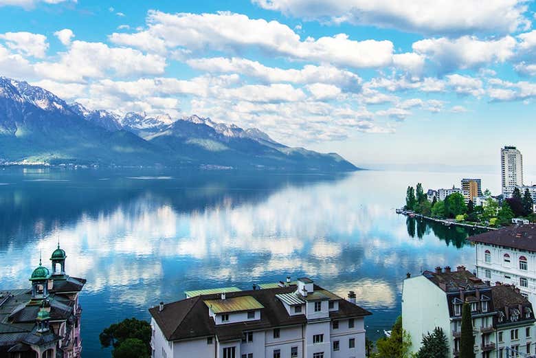 Ribera del lago Lemán en Montreux