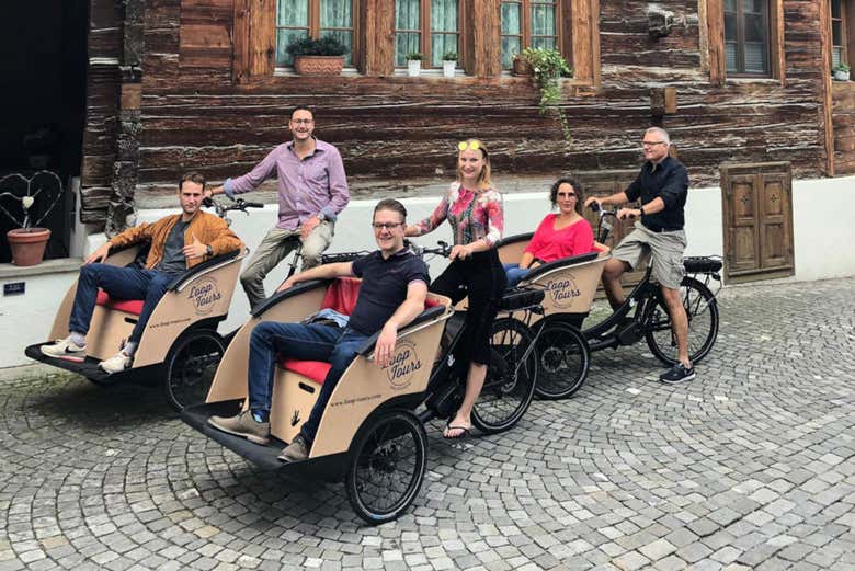 I partecipanti del tour di Lucerna in bici