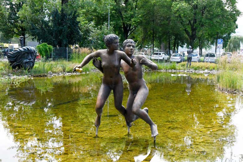 Jardim de esculturas do Museu Hans Erni