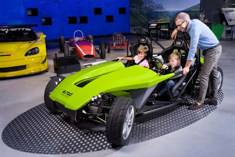 Um dos automóveis do Museu Suíço do Transporte