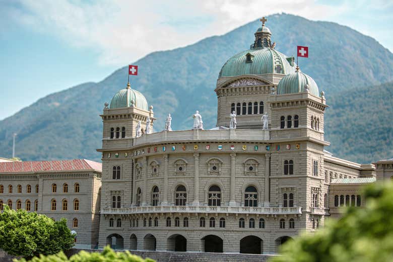 Le Palais fédéral de Berne en miniature