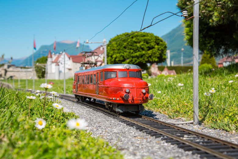 Miniature d'un train suisse à la Swissminiatur