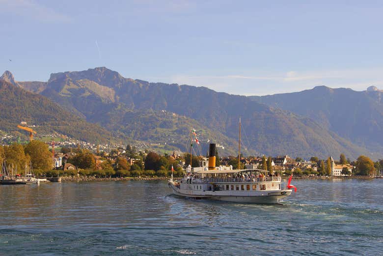 Paseo en barco desde Montreux