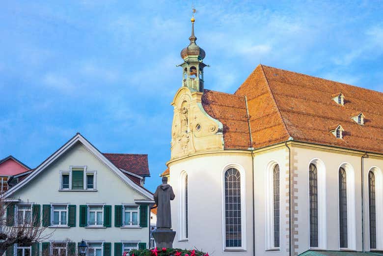 Vue sur la cathédrale de Saint-Gall
