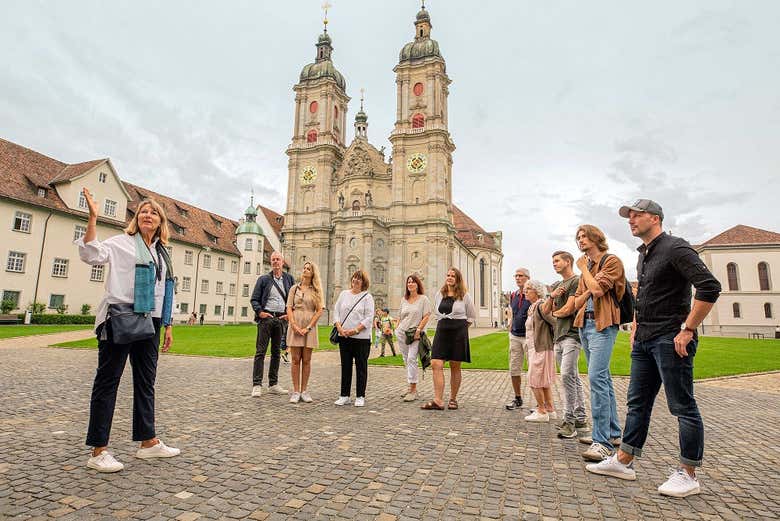 Una sosta in una piazza di San Gallo