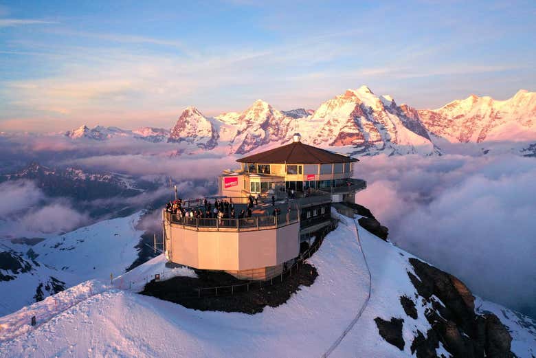Piz Gloria, en la cima del Schilthorn