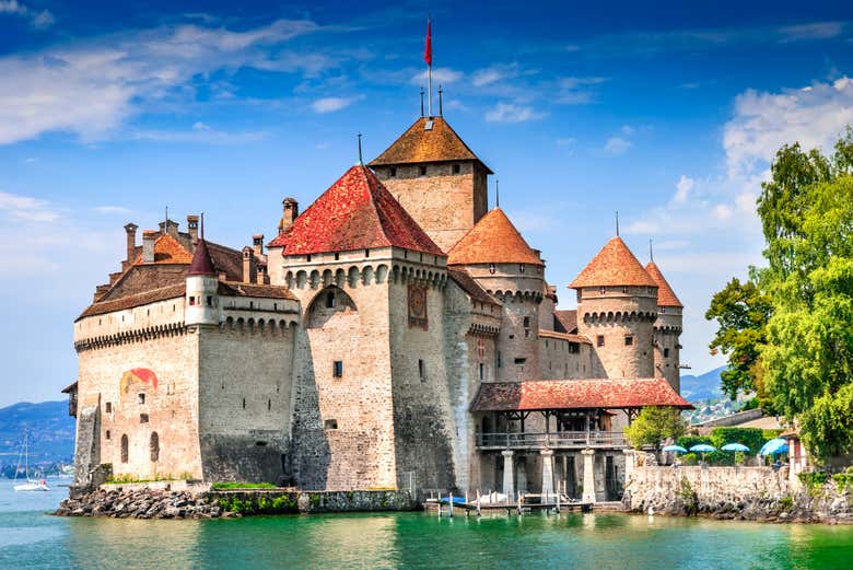 Castillo de Chillon, en el cantón suizo de Vaud