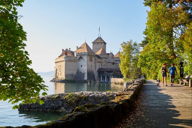 Passeando junto ao castelo