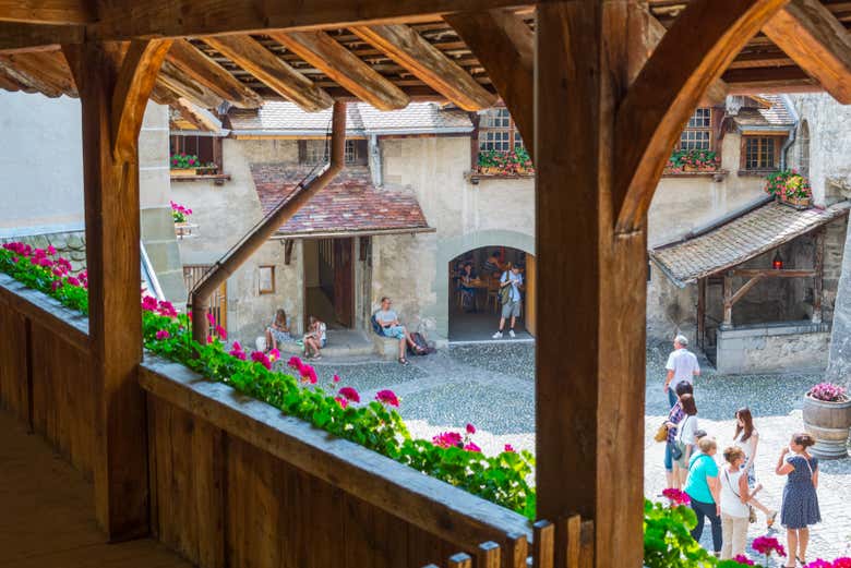 Visitando o castelo de Chillon