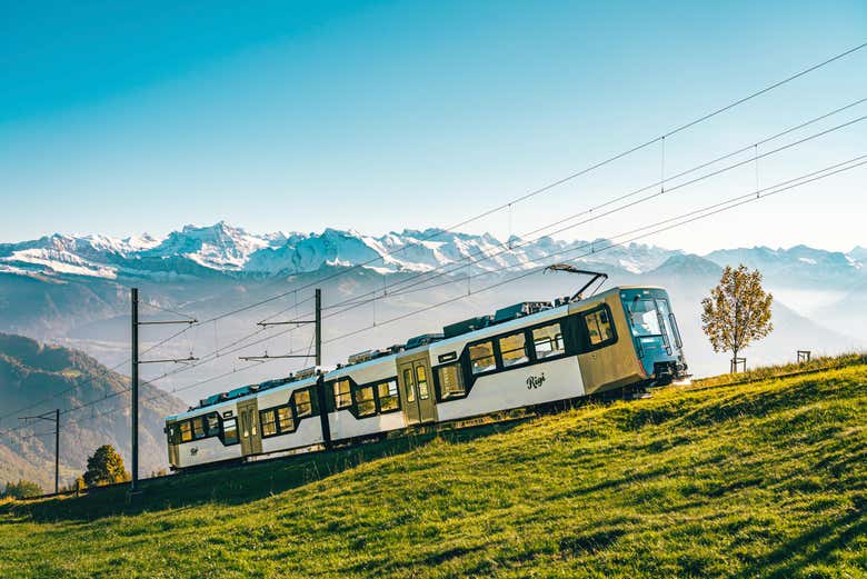 Trem cremalheira do monte Rigi