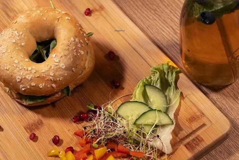 Bagel de vegetais
