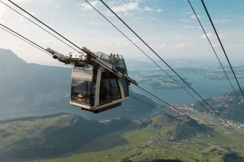 La vista dalla funivia