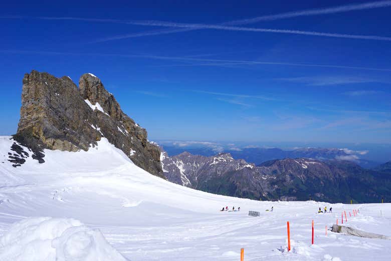 Parque Glaciar no cume do monte Titlis
