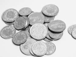 Francos suizos en monedas