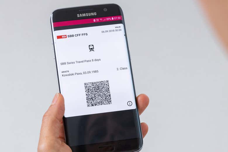 Podréis llevar el Swiss Travel Pass en vuestro móvil